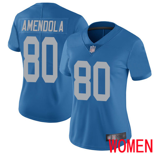 Detroit Lions Limited Blue Women Danny Amendola Alternate Jersey NFL Football #80 Vapor Untouchable